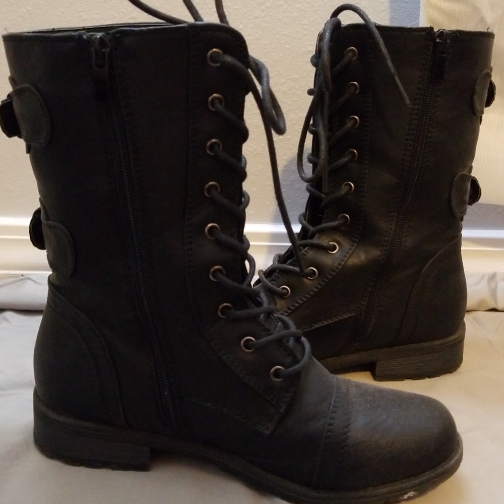 Black Combat Boots